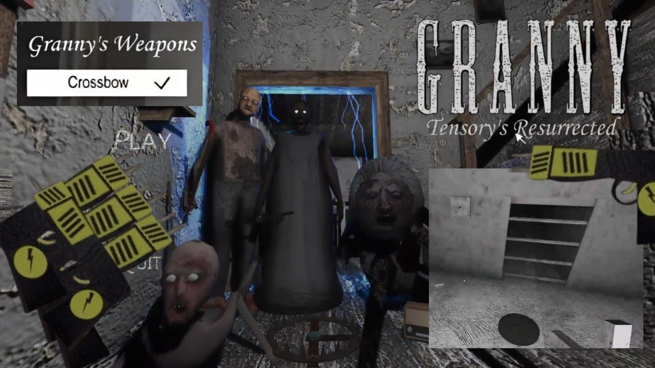Granny Tensory's Resurrected V1.6.1 - Granny Using Crossbow, New Escape + New Electric Traps!!