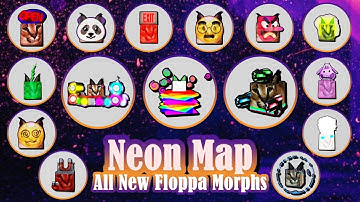 All New Floppa Neon map Morphs ! [ Roblox ]