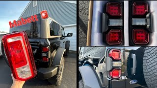 2024 Bronco Mabett Raptor Style Taillights Unboxing, Install and Review 💡