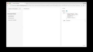 Storybook Knobs - Edit React Props and Values