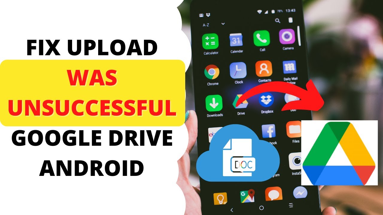 Fix Upload was Unsuccessful Google Drive Android YouTube