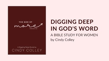 The God of More Bible Study Month 2 (Oct 2025) | Digging Deep In God