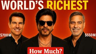 🔥 Top 10 Richest Male Actors in the World 2025   Billionaire Actors   Their Net Worth Revealed