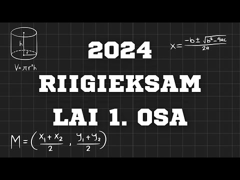 Matemaatika Riigieksam 2024 – Lai 1. Osa