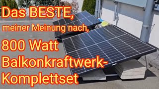 Das beste 800 Watt Balkonkraftwerk-Komplettset - Yuma Flat (800) PRO, selber auf 600 Watt drosseln