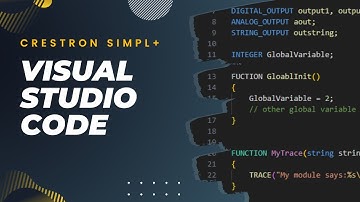Using Visual Studio Code With Crestron Extension To Compile Crestron SIMPL+ Code