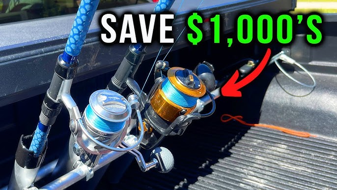 $5 BUCK ROD RACK - Quick Tip - Cheap rod holder system for fishing rods for  pickup bed or boat. 