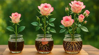 Just 1 little trick! Rose suddenly grows 1002 roots and blooms all year round!