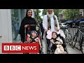 Separated twins Marwa and Safa return home after months of treatment - BBC News