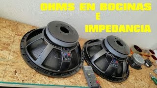 Que son los ohms en las bocinas - YouTube