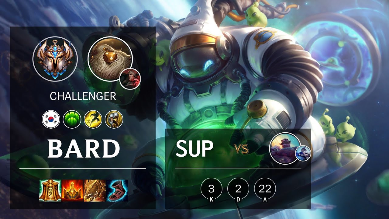 Bard Support vs Braum - KR Challenger Patch 10.16