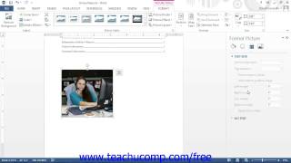 Word 2013 Tutorial Layout and Porperties Settings Microsoft Training Lesson 12.9