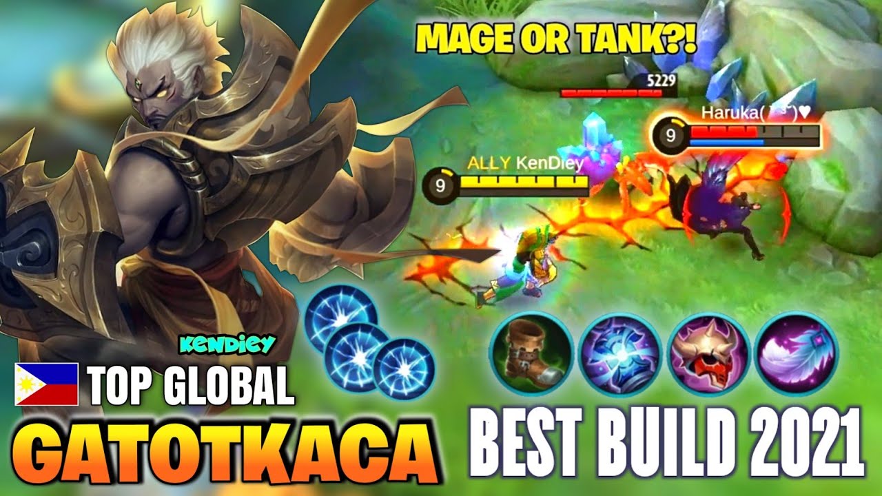 Gatotkaca Best Build 21 Top Global Gatotkaca Kendiey Gameplay Mobile Legends Youtube