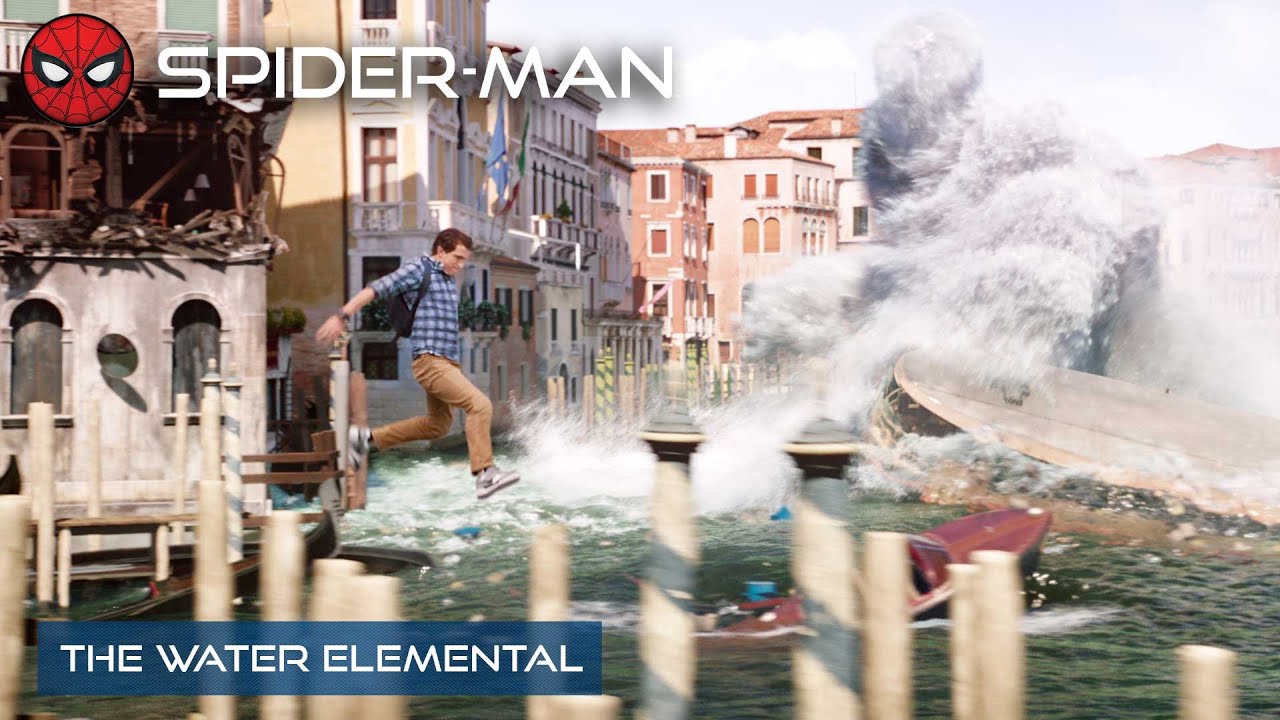 The Water Elemental | 4K | Spider-Man: Far From Home | With Captions -  YouTube