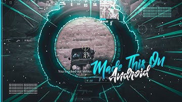 Make this PUBG inspired thumbnail on android | Montage thumbnail on android | Pstouch