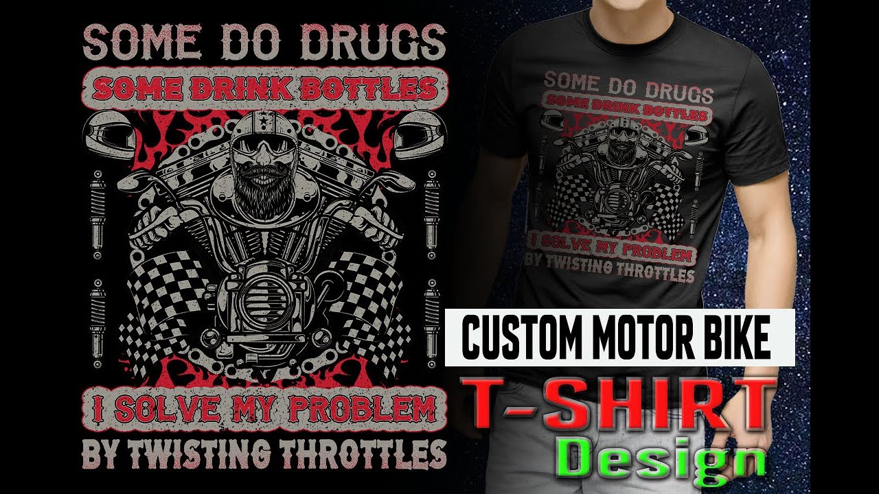 CUSTOM MOTOR BIKE T- SHIRT  DESIGN, Xtream T-Shirt Design