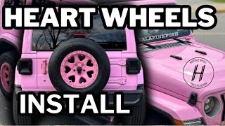 Getting My Pink Heart Wheels Installed