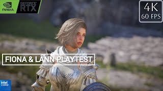 VINDICTUS DEFYING FATE FIONA & LANN PLAYTEST[4K 60 FPS] - No Commentary