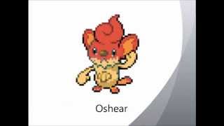 Pokemon sprites Unova starters   pansage pansear and panpour