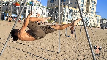 Front Lever Rings Progression Inverted Hang to One Leg Out Lever