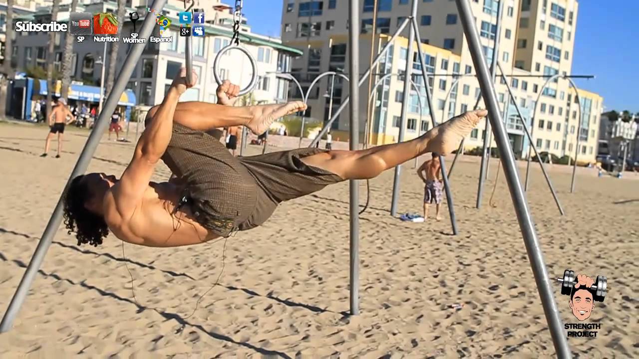 Front Lever Rings Progression Inverted Hang to One Leg Out Lever