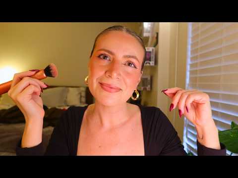 ASMR Get Ready With Me 💕 A Bit Vulnerable | Soft-Spoken, Makeup Application, Rummaging Sounds