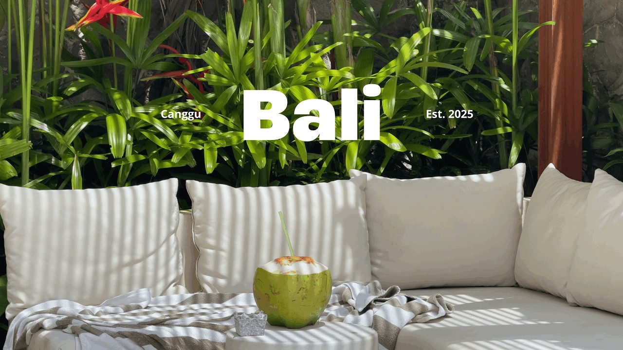 Видеоблог о путешествии на Бали в 2025 году 🌴 Неделя в Чангу — жизнь на вилле, кафе, балийский жи...