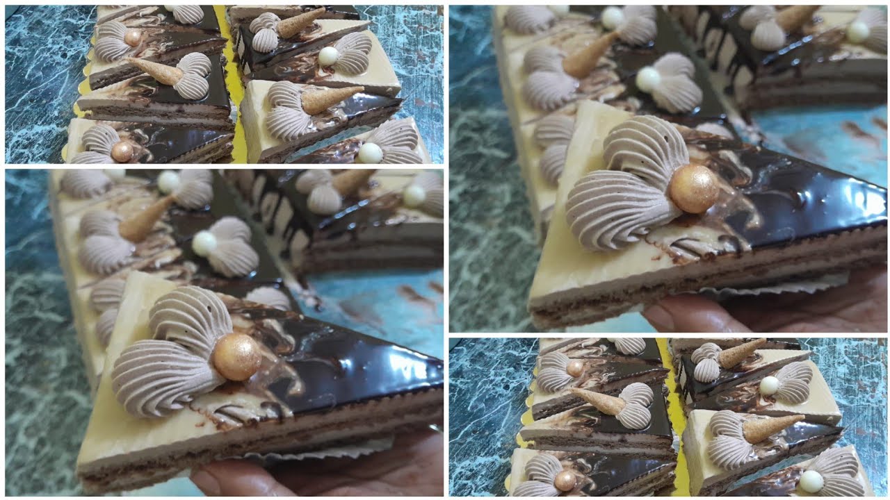 ب3بيضات عملت 11 قطعه جاتو مثلثات 🍰حجم كبير اقل تكلفه مع سعره البيع