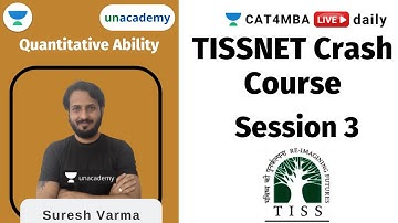 TISS NET Crash Course | Session 3 | Quantitative Ability | CAT4MBA 2021 l Suresh Varma