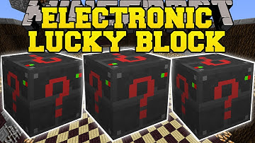 Minecraft: ELECTRONIC LUCKY BLOCK MOD (LUCKY DUNGEONS, LUCKY MACHINES,  & MORE!) Mod Showcase