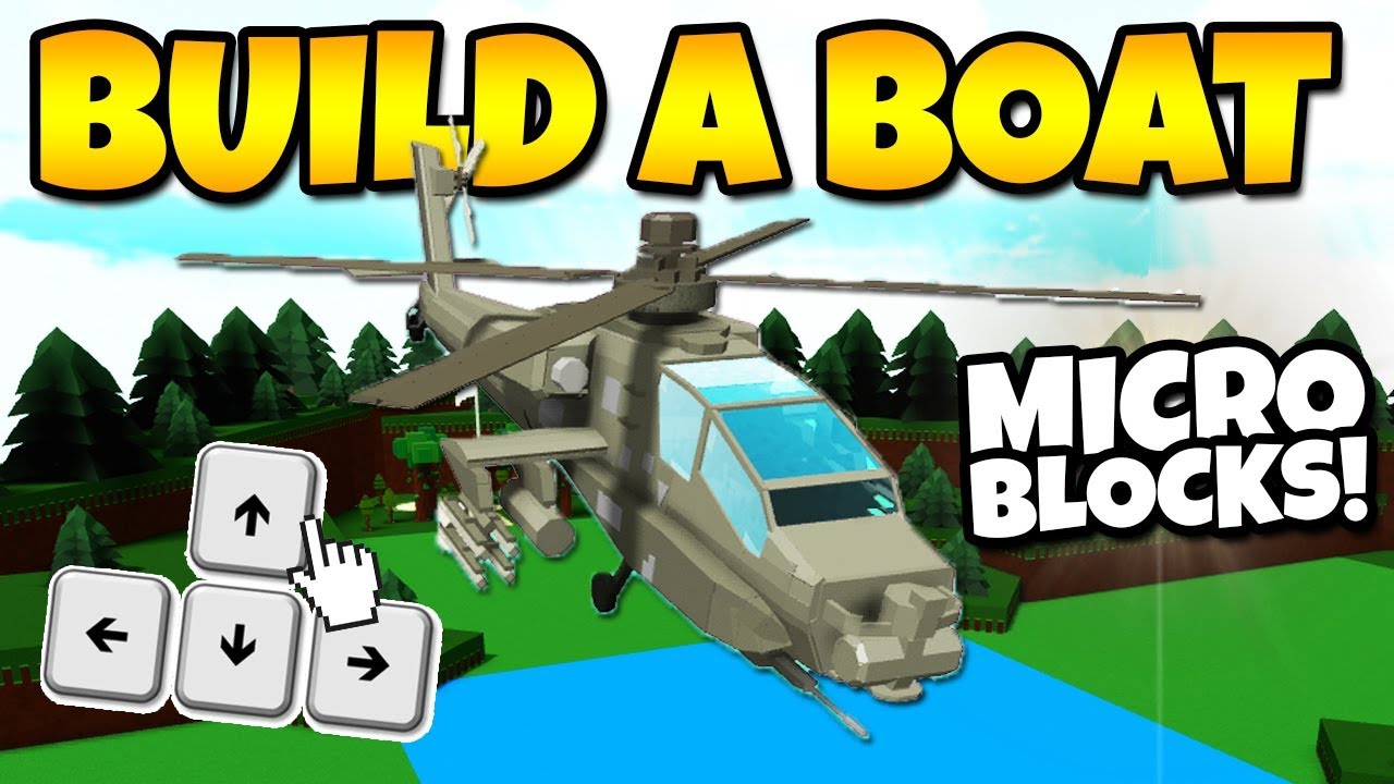 Micro Block Army Helicopter Build A Boat For Treasure Roblox Youtube - roblox build a boat for treasure how to make a working advanced helicopter