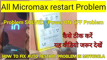 All Micromax in 2b restart Problem SOLVED | Power OFF Problem Micromax , Battery Repair , Battery IC