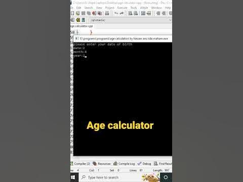 age calculator software must subscribe and comment for source code and ...