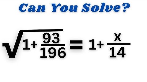 A Nice Algebraic Problem || Can You Solve This ?