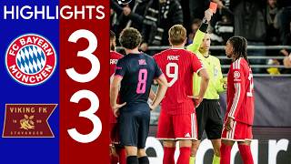 Fc Bayern Munich vs Viking Highlights (3-3) | OLISE RED CARD • UEFA CHAMPIONS LEAGUE ! 🇳🇴🇩🇪 