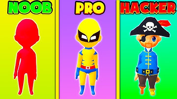 NOOB vs PRO vs HACKER - Epic Race 3D