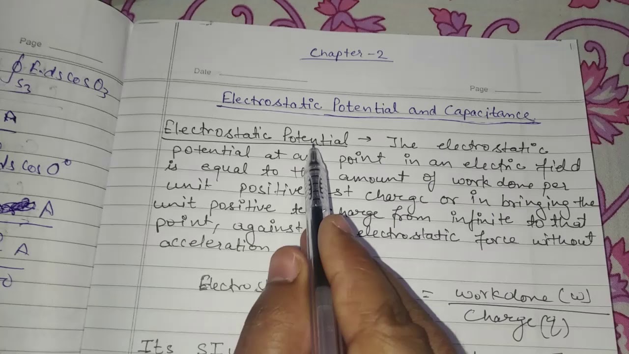 Physics (Class 12th) | Chapter 2 | Part 1 - YouTube