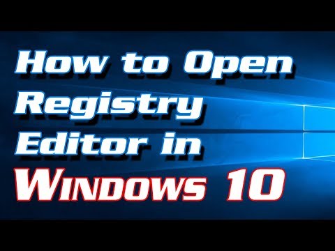 Video: How To Open The Windows Registry