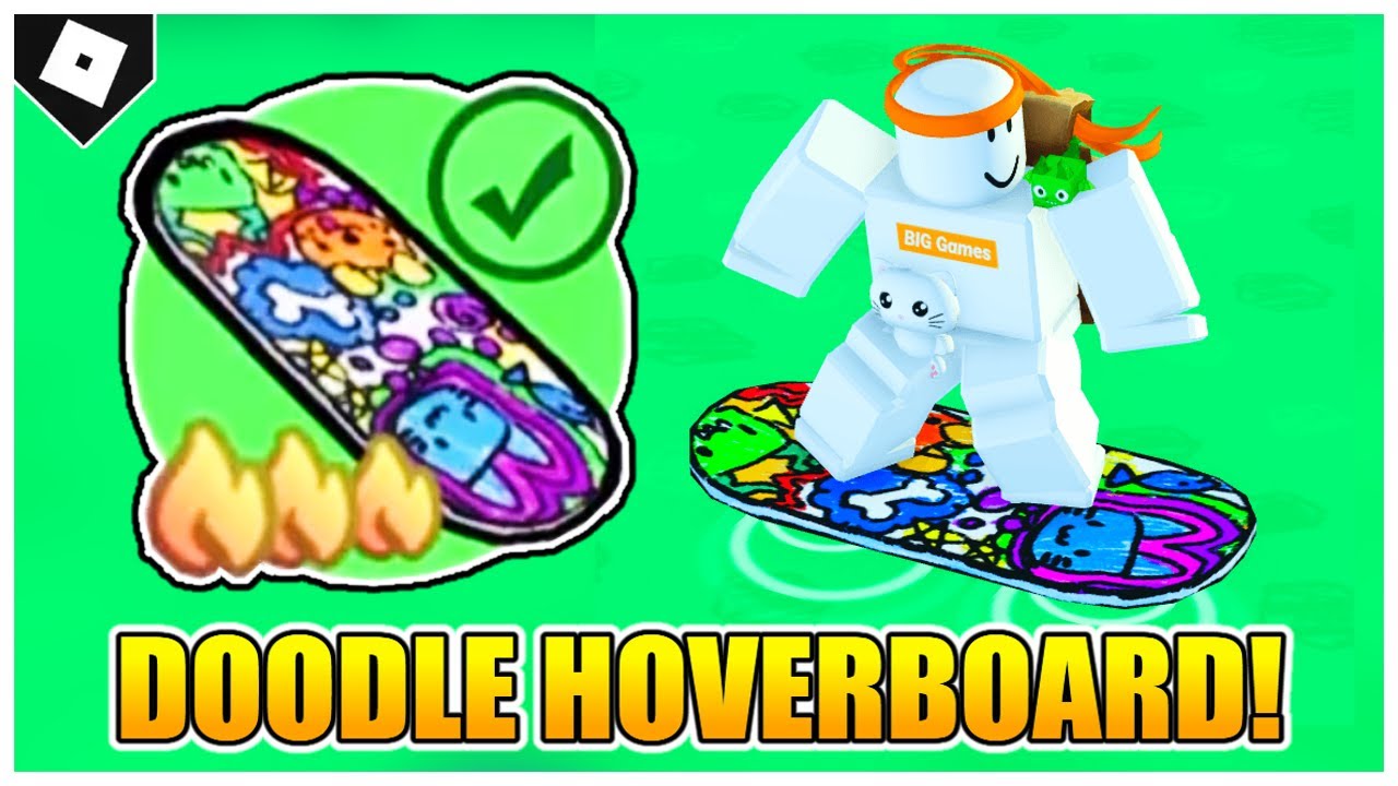 How to get the Doodle Hoverboard in Pet Simulator X - Try Hard Guides