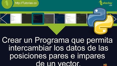 arrays – python (intercambiar vector posiciones pares e impares)