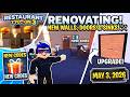 RENOVATING MY RESTAURANT! 🛠️ NEW WALLS &amp; 2 DOORS + NEW CODES | Restaurant Tycoon 3 ROBLOX