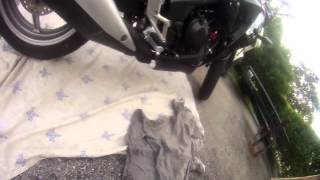 CHANGING MY OIL (2011 CBR 250) WALKTHROUGH