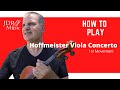 Hoffmeister Viola Concerto mvt 1 How to Play Tutorial on Viola - Ronald Houston - Viola Master Class