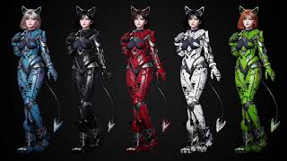 Cosmo Cat Girl Free Download for Unity Game Engine Free 3D Assets