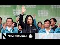 Taiwan president wins second term