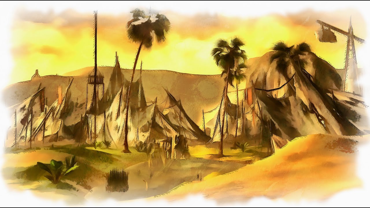 Guild Wars 1 Ambience: The Amnoon Oasis (with music)