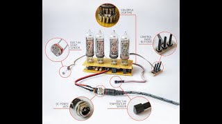 Celebrity Nixie Tube Clock Kit - IN-14 DIY Desk Retro Clock with Led Lights Wealth