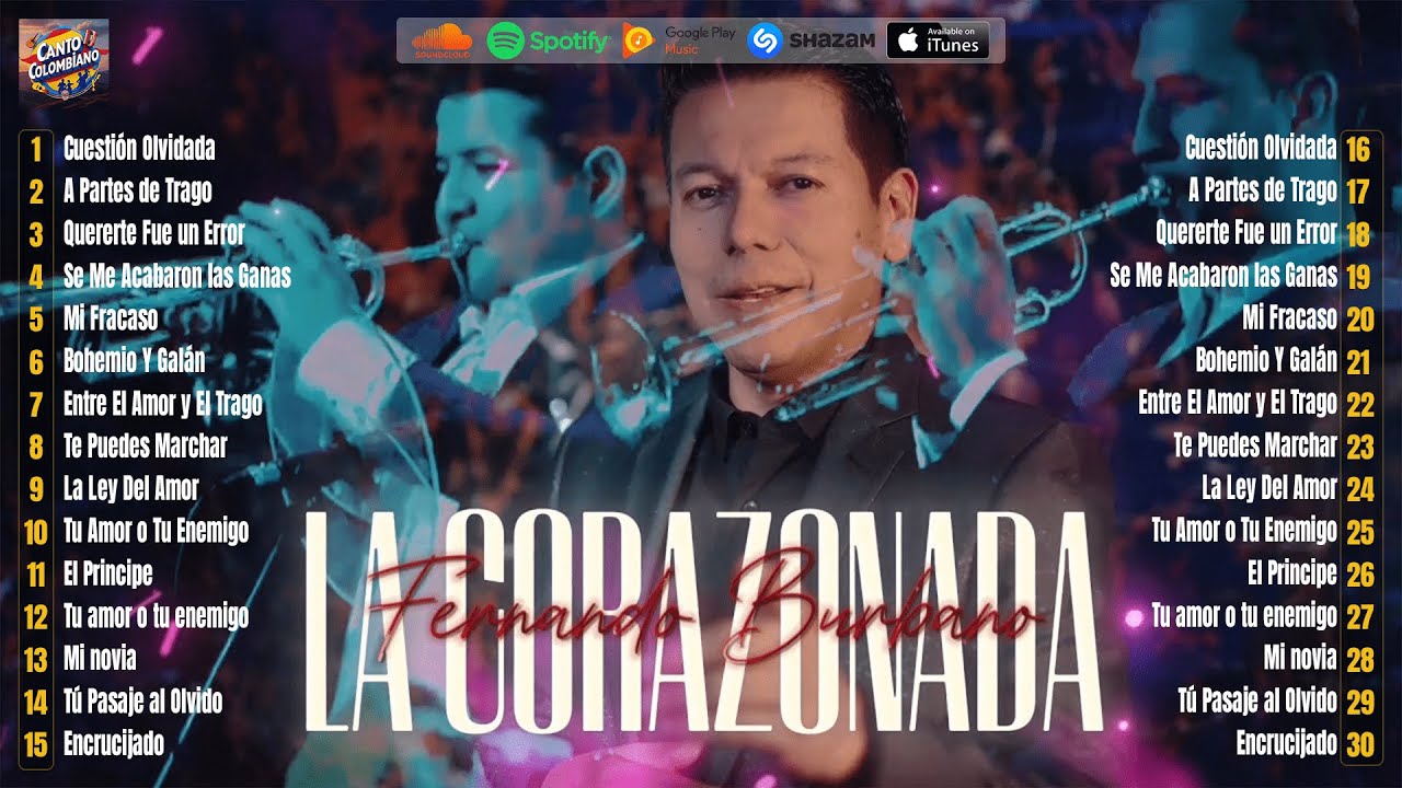 Mix Fernando Burbano Éxitos - Para Beber y Cantar || Música Popular Romántica Clásica📀