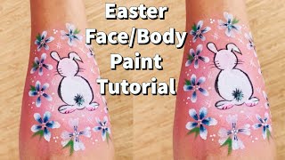 Easter Bunny Petite Face Paint Stencil by Ooh! Body Art (P08)