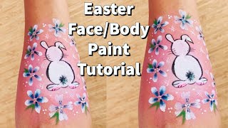 Easter Face Paint Ideas | Easy & quick Easter Face Paint Tutorial |Cute Bunny Rabbit Face/Body Paint